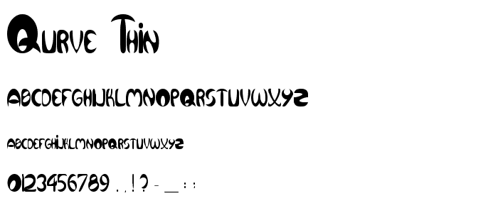 Qurve Thin font
